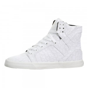 Cano Alto Supra SkyTop Feminino Branco | TDFCP6492