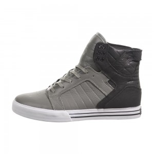 Cano Alto Supra SkyTop Feminino Cinzentas Pretas | ZIYNA0476