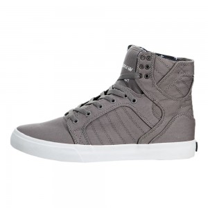 Cano Alto Supra SkyTop Feminino Cinzentas | STUKI3059