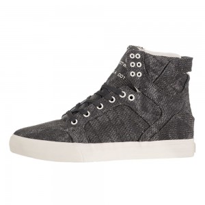 Cano Alto Supra SkyTop Feminino Cinzentas | QSAPR8310