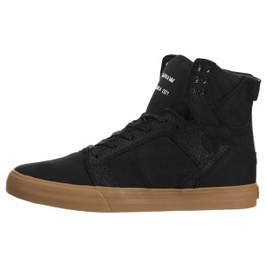 Cano Alto Supra SkyTop Feminino Pretas | QFCNJ8365