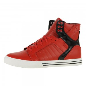 Cano Alto Supra SkyTop Feminino Vermelhas | CYNQK6809