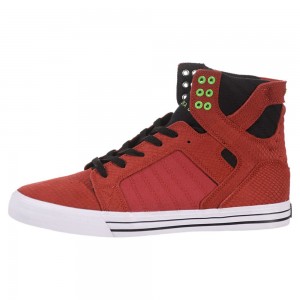 Cano Alto Supra SkyTop Feminino Vermelhas | ZXNCI9738