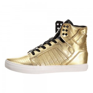 Cano Alto Supra SkyTop LS Masculino Douradas | ROGUM3176