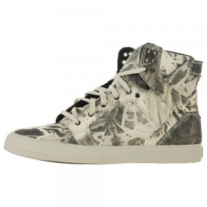 Cano Alto Supra SkyTop Masculino Cinzentas | EUYTJ2730