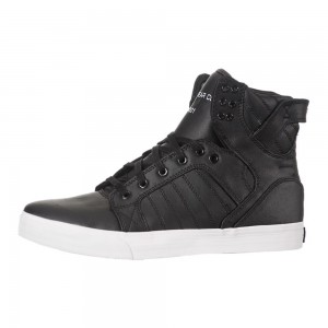 Cano Alto Supra SkyTop Masculino Pretas | WZYVD7410