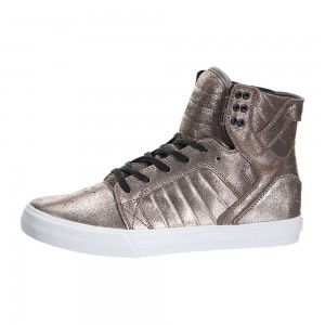 Cano Alto Supra SkyTop Masculino Rosa Douradas | XIJTA8430