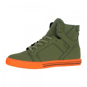 Cano Alto Supra SkyTop Masculino Verdes | GROMN3956