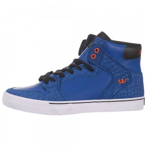 Cano Alto Supra Vaider Feminino Azuis Pretas | WGAES2309