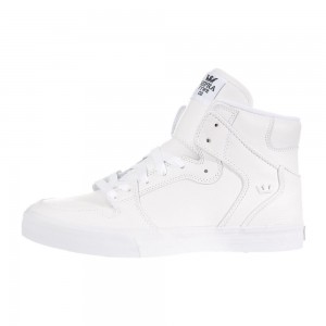 Cano Alto Supra Vaider Feminino Branco | EATLI9234