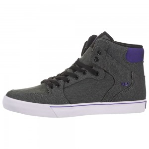 Cano Alto Supra Vaider Feminino Cinzentas Roxo | ZCXRJ4571