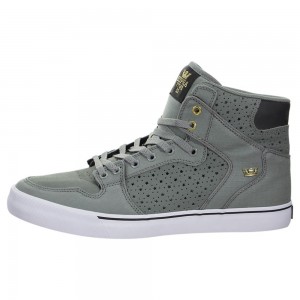 Cano Alto Supra Vaider Feminino Cinzentas Pretas | BPETX8360