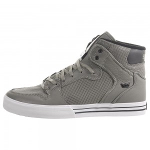 Cano Alto Supra Vaider Feminino Cinzentas | PDUQZ4879