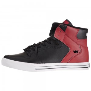 Cano Alto Supra Vaider Feminino Pretas Bordeaux | UTKGE8406