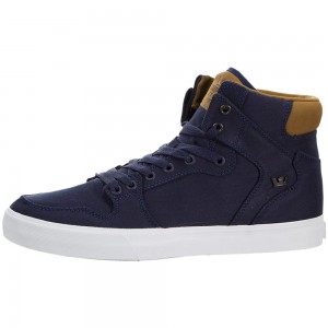 Cano Alto Supra Vaider Masculino Azul Marinho | GUKSA1834