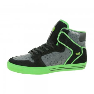 Cano Alto Supra Vaider Masculino Cinzentas Pretas | UNBIW0326