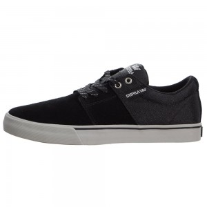 Cano Baixo Supra Stacks Vulc II Feminino Pretas | YAWRE9265