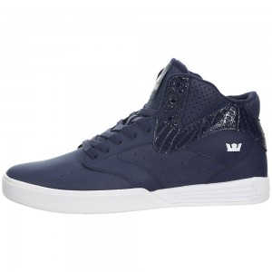 Tenis Skate Supra Khan Feminino Azul Marinho | QNEUC6219