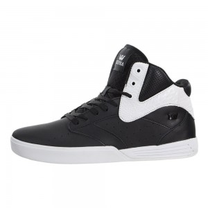 Tenis Skate Supra Khan Feminino Pretas Branco | JLDSV4960