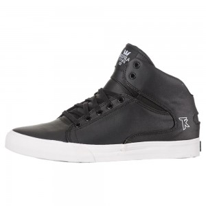 Tenis Skate Supra Society Medio Feminino Pretas | XQMIS4157