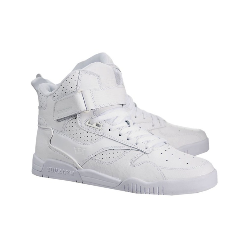 Cano Alto Supra Bleeker Feminino Branco | EVGXB2031