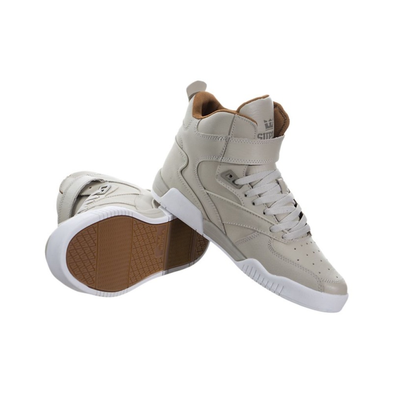 Cano Alto Supra Bleeker Feminino Cinzentas | UYTAX7085