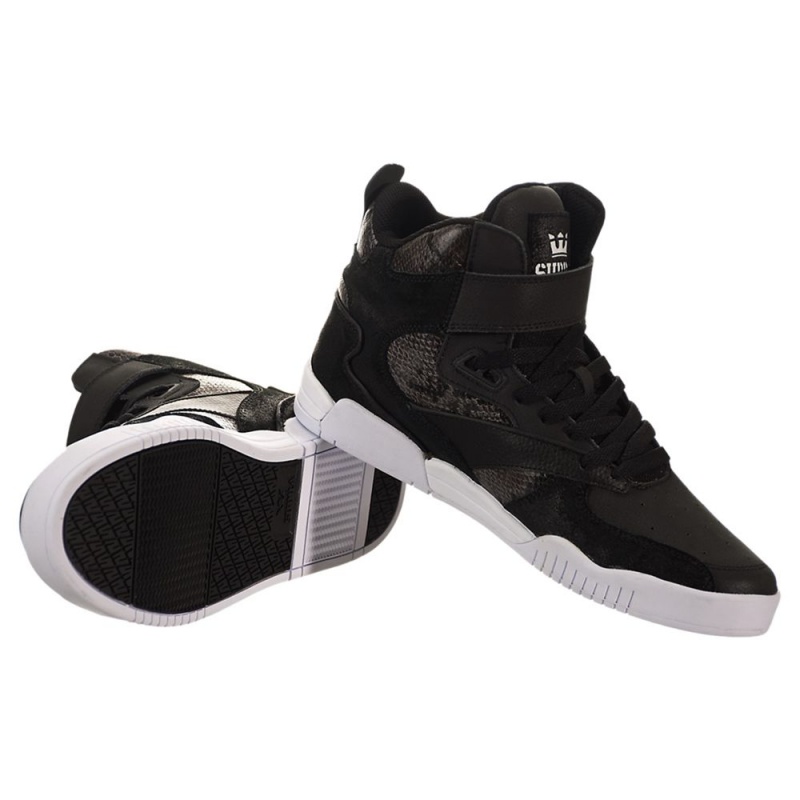 Cano Alto Supra Bleeker Feminino Pretas | ATQGC2587