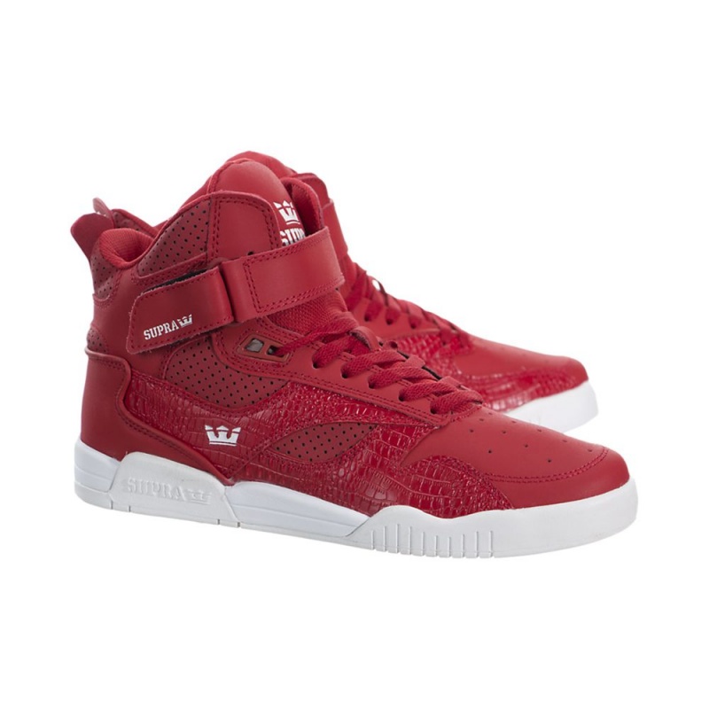 Cano Alto Supra Bleeker Feminino Vermelhas | QLASK7041