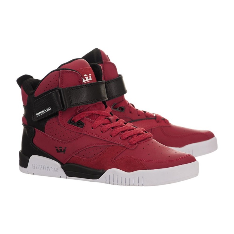 Cano Alto Supra Bleeker Feminino Vermelhas | EMLNU4193