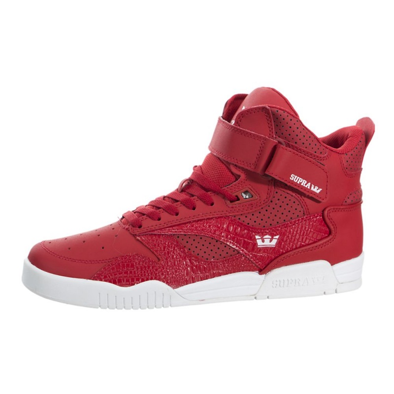 Cano Alto Supra Bleeker Masculino Vermelhas | VSZFU8540