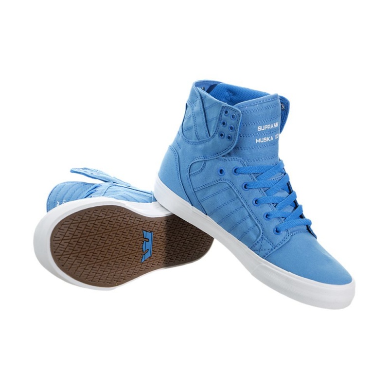 Cano Alto Supra SkyTop D Feminino Azuis | XPRIJ7180