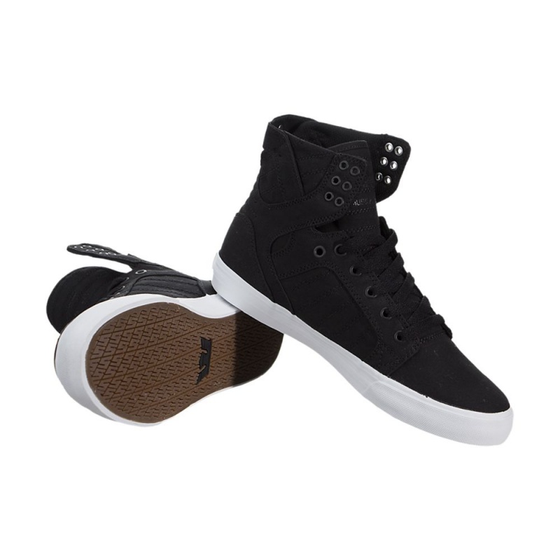 Cano Alto Supra SkyTop D Feminino Pretas | FJUSV5310