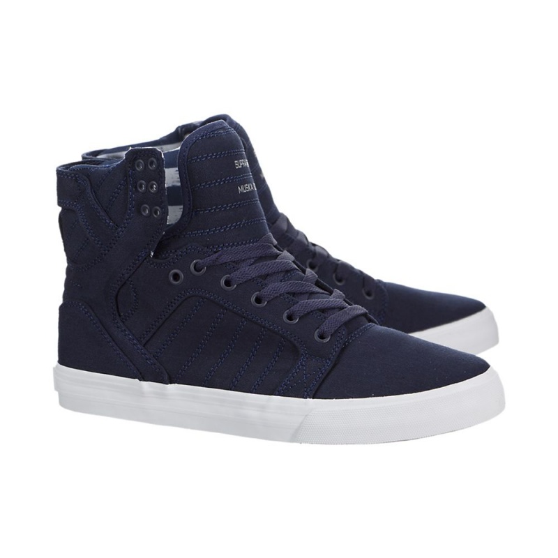 Cano Alto Supra SkyTop Feminino Azul Marinho | LJRKI8970