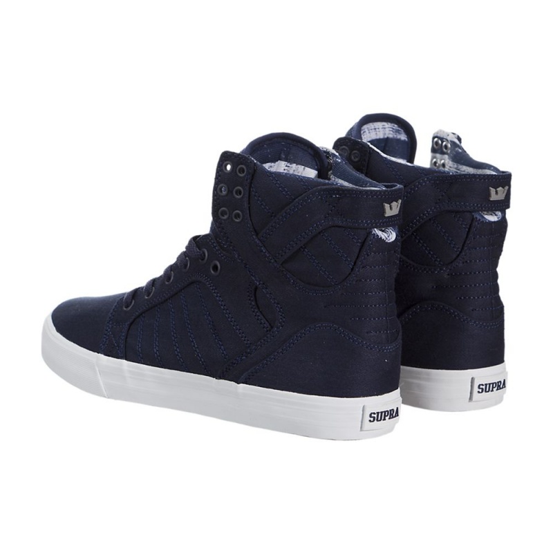 Cano Alto Supra SkyTop Feminino Azul Marinho | LJRKI8970