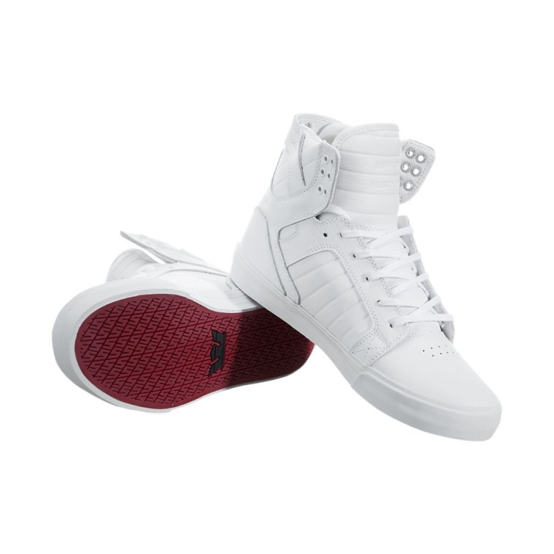 Cano Alto Supra SkyTop Feminino Branco | XTEYP2189