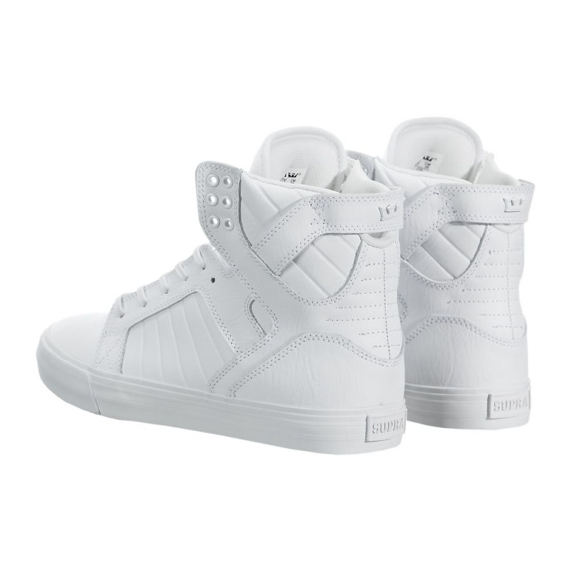 Cano Alto Supra SkyTop Feminino Branco | XTEYP2189