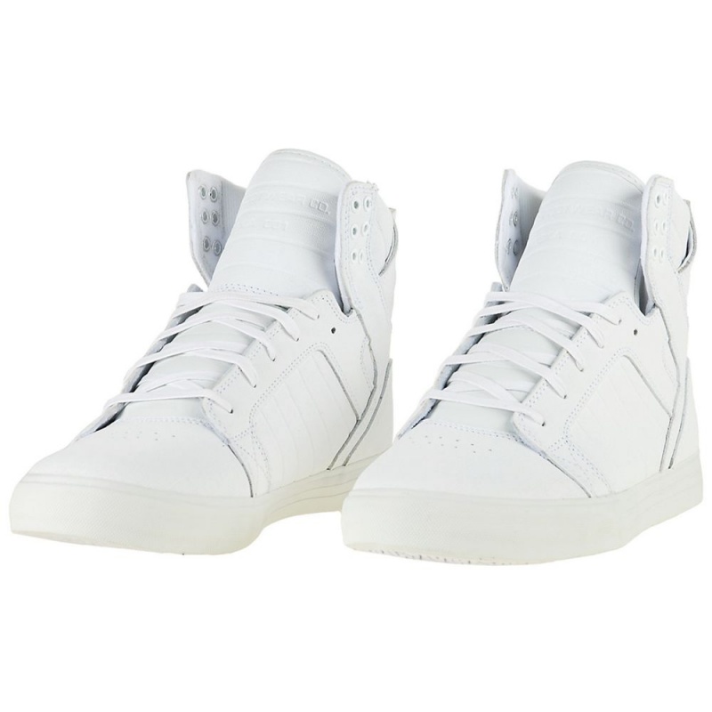 Cano Alto Supra SkyTop Feminino Branco | TGAIE4532