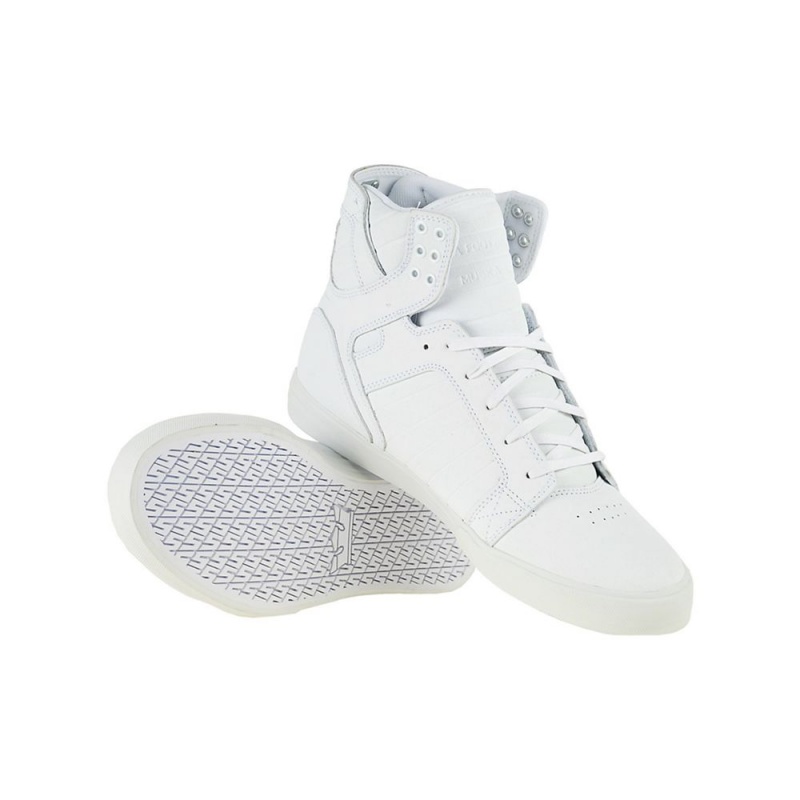 Cano Alto Supra SkyTop Feminino Branco | TGAIE4532