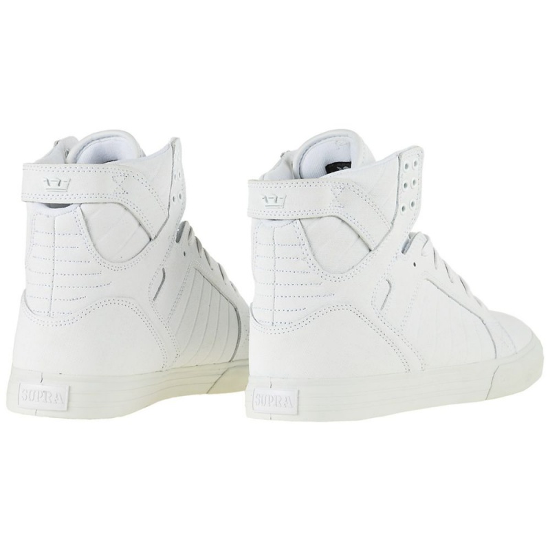 Cano Alto Supra SkyTop Feminino Branco | TGAIE4532