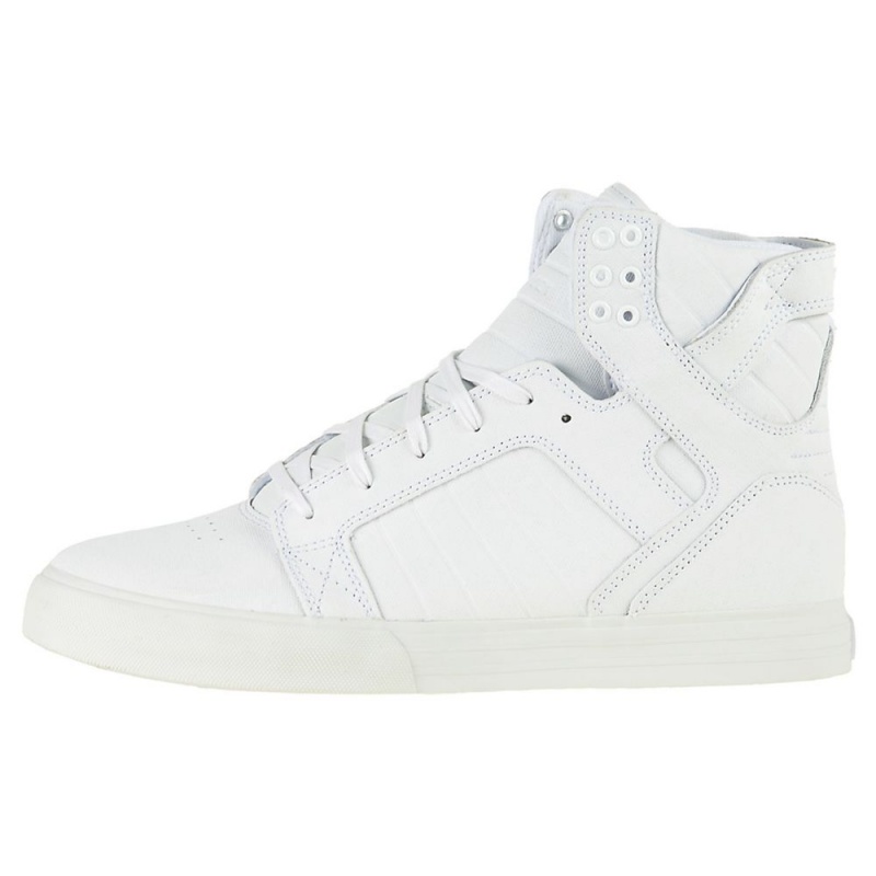 Cano Alto Supra SkyTop Feminino Branco | TGAIE4532