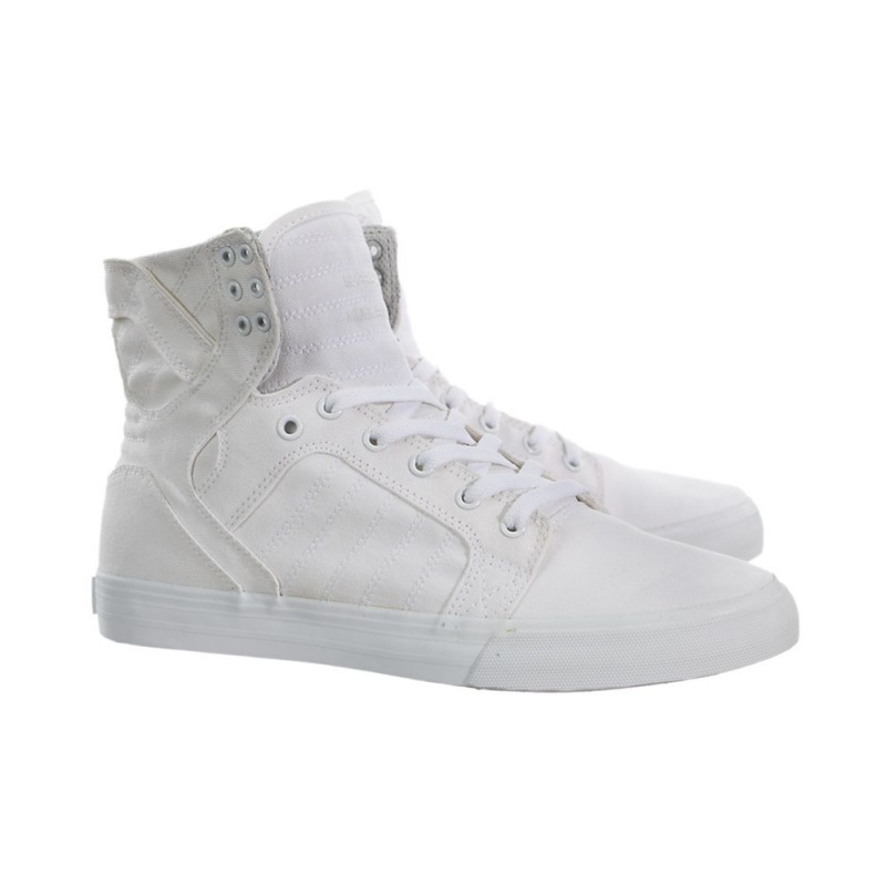 Cano Alto Supra SkyTop Feminino Branco | YTQFX6034