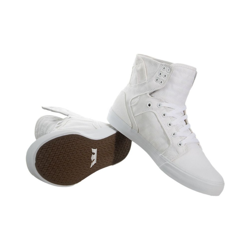 Cano Alto Supra SkyTop Feminino Branco | YTQFX6034