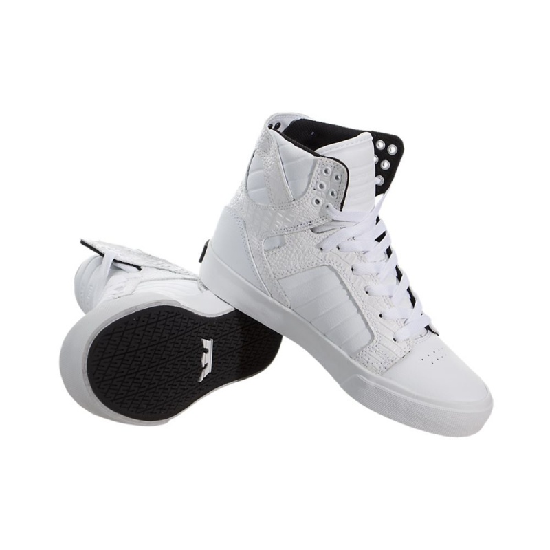 Cano Alto Supra SkyTop Feminino Branco | BORNC3167