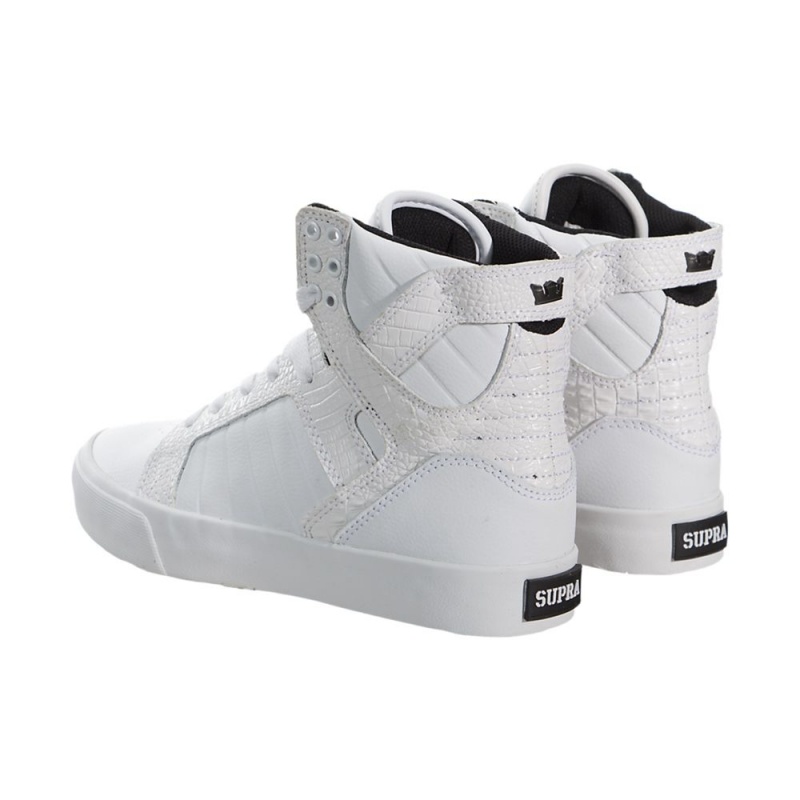 Cano Alto Supra SkyTop Feminino Branco | BORNC3167