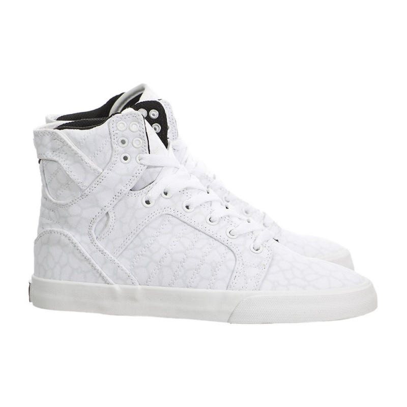 Cano Alto Supra SkyTop Feminino Branco | TDFCP6492