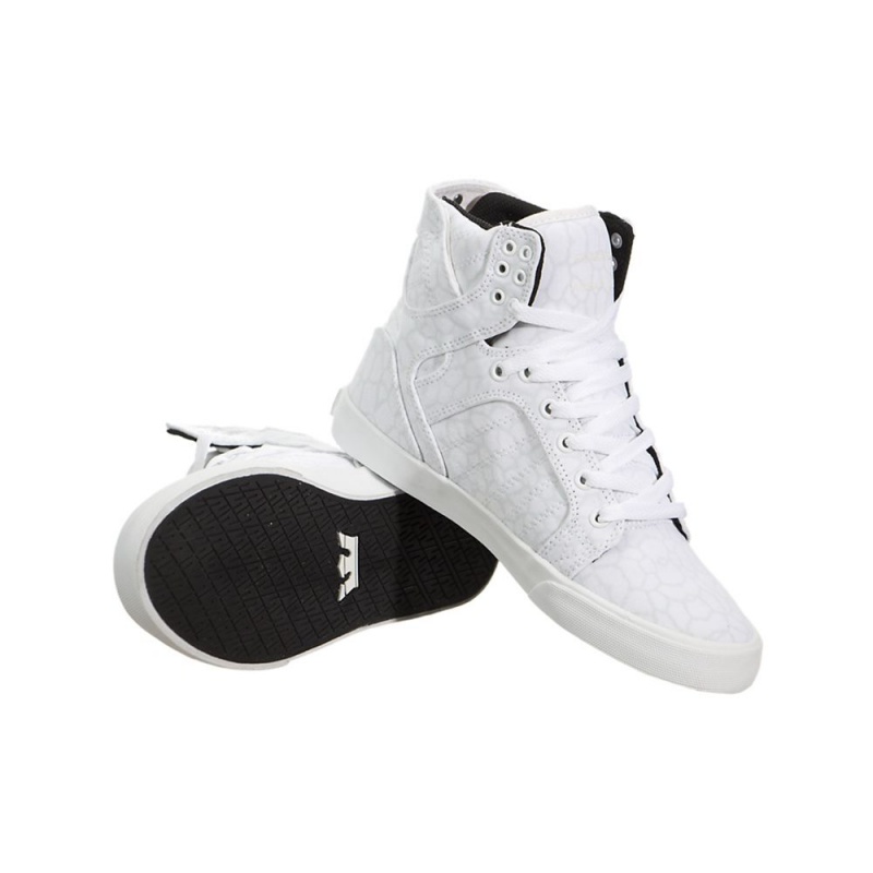 Cano Alto Supra SkyTop Feminino Branco | TDFCP6492