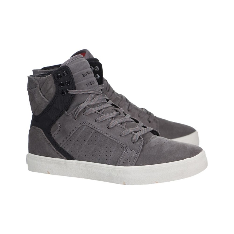 Cano Alto Supra SkyTop Feminino Cinzentas Pretas | VPQDK3961