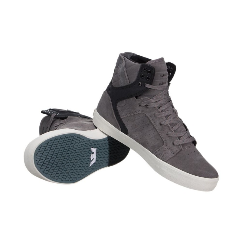 Cano Alto Supra SkyTop Feminino Cinzentas Pretas | VPQDK3961