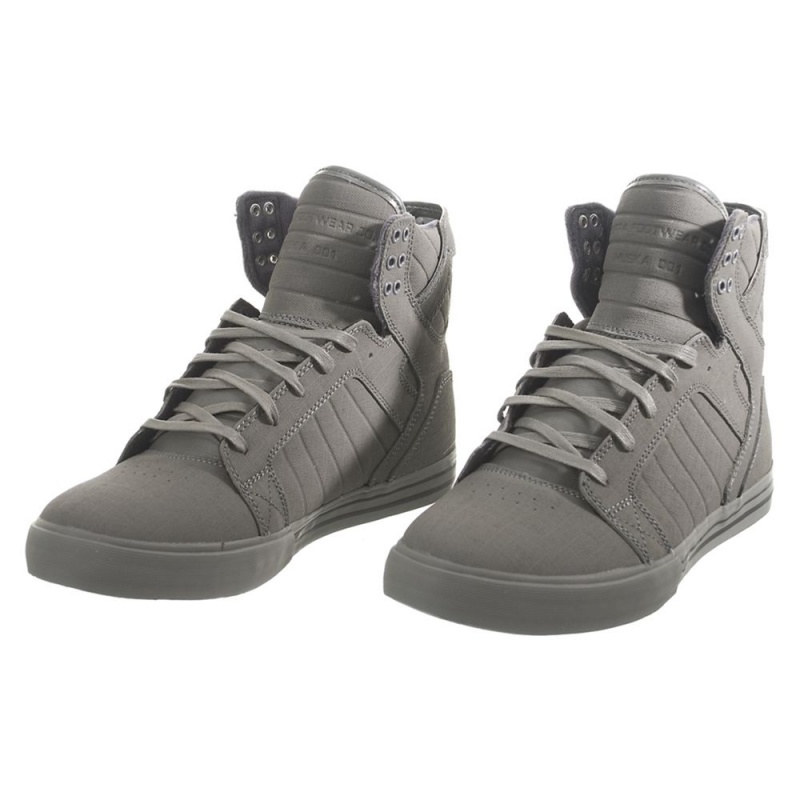 Cano Alto Supra SkyTop Feminino Cinzentas | JFWLC9314