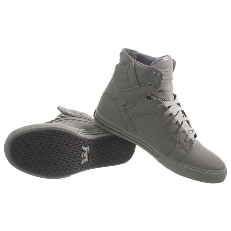 Cano Alto Supra SkyTop Feminino Cinzentas | JFWLC9314